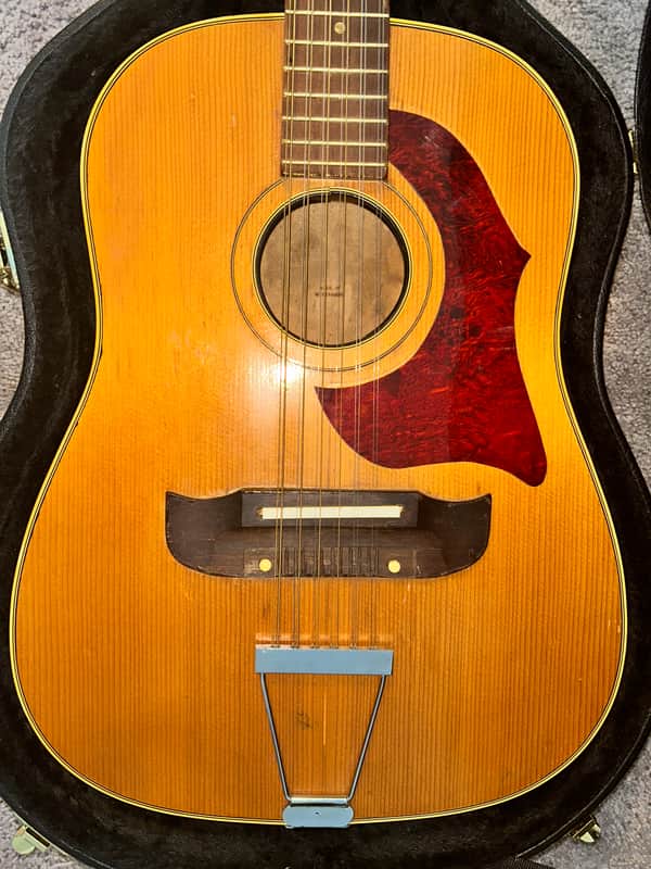 Blue Hawk 12-String Acoustic Guitar Made in W. Germany with Hard Case image 1