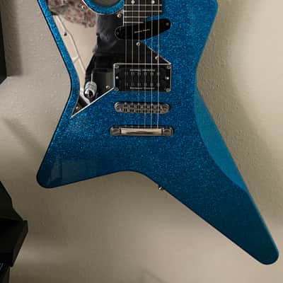 ESP Custom Shop Crying Star Left Handed 2013 Blue Sparkle image 3