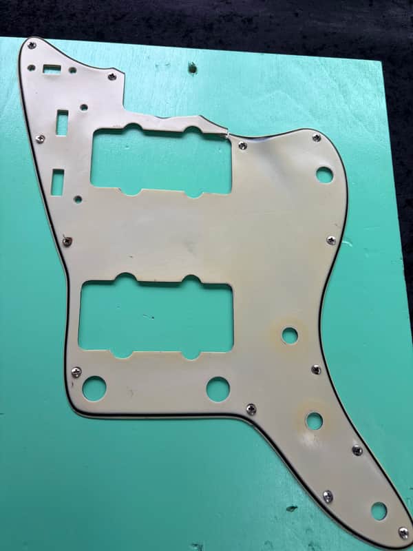 Fender Jazzmaster green nitrate pickguard-real deal! Early 60s image 1