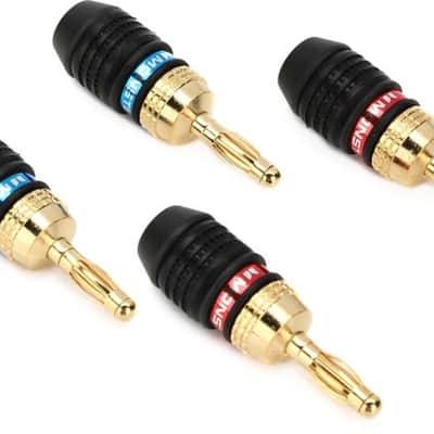 Monster XP QuickLock Self-crimping Banana Plug Connectors - Pack of 4 image 2