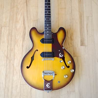 1961 Epiphone Casino E-230TD Vintage Electric Guitar by Gibson, Sunburst ES-330 w/ hsc image 2