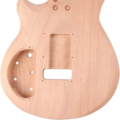 DIY Electric Guitar Kit Beginner Kit 6 String Right Handed with Mahogany Body Mahogany Neck Rosewood Fretboard Black Hardware Build Your Own Guitar. image 3