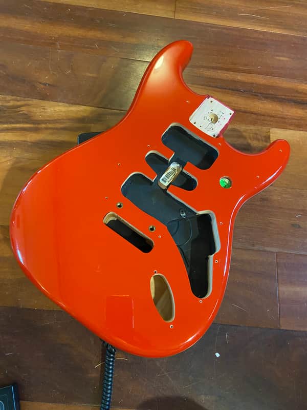 Fender Limited Edition Player Strat Stratocaster Fiesta Red Alder Body 2 Pt 4 lb image 1