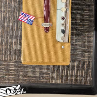 Tungsten Amps Crema Wheat 1x12 Rehoused Laquered Tweed - Used image 3