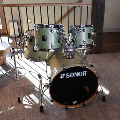 Sonor S Class Pro (Vertical Grain German Made) 2000's - Aqua Green image 1