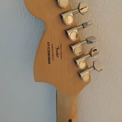 Starcaster by Fender Strat 2009 with Fender Gig Bag - SSH - Black with Matching Headstock image 9