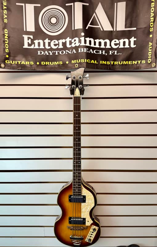 Jay Turser Violin Bass, Vintage Sunburst - Pre Owned image 1