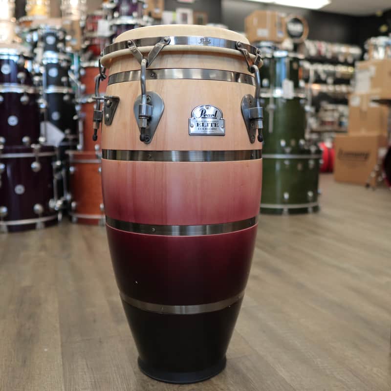 Pre-Owned Pearl Folkloric Series Elite 11" Quinto (Crimson Sunrise) image 1