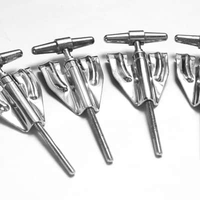 (4) Camco Bass Drum T-Rods with DW Camco-Style Claws - 1960s & 1990s / INSPECTED & TESTED image 1