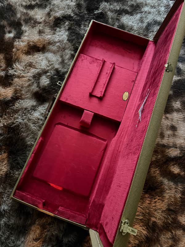 Fender Custom Shop G&G Deluxe Strat / Tele Hard Case - Tweed / Red image 1