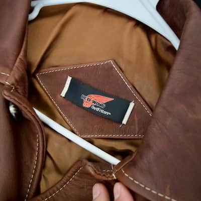 Vintage USA Red Wing Shoes X Eric Clapton Leather Jacket Large VERY RARE 2001 image 16