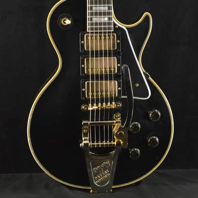 Gibson Murphy Lab 1957 Les Paul Custom 3-pickup Bigsby Light Aged Ebony image 1