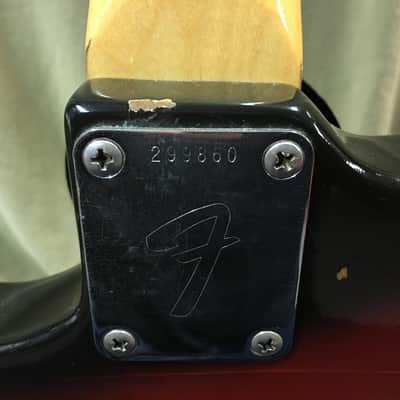 1970 Fender Mustang Electric Guitar Sunburst Vintage USA image 16