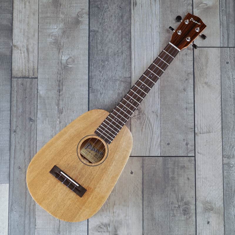 Pono MGTDP All Solid Mango 'Tenor' Pineapple Ukulele image 1
