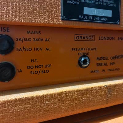 Orange PA120 Vintage Amp rare 1975 image 9