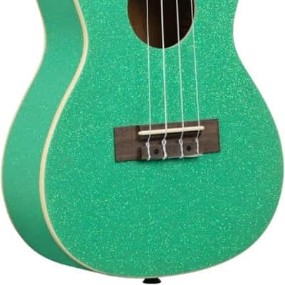 Kala KA-SPRK-GREEN Gatsby Green Sparkle Concert Ukulele with Bag image 3