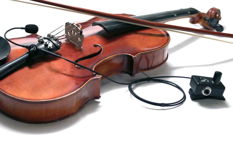 "THE FEATHER" 4/4 VIOLIN MICROPHONE SYSTEM with FLEXIBLE MICRO-GOOSE NECK by Myers Pickups image 1