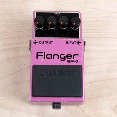 Boss BF-2 Flanger (Green Label) Purple 1985 Made in Japan MIJ image 2