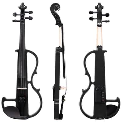 Cxxss 4/4 Violin Electric Violin(right hand)Black-US image 12