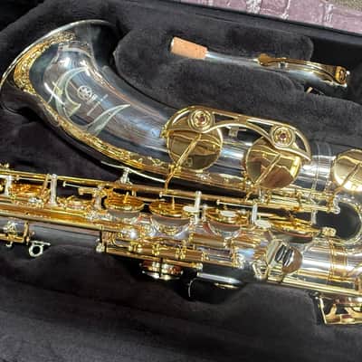 Yamaha YTS-480SGLK Tenor Saxophone Silver-plated Body, Gold Lacquer Keys Auth Dlr New Unplayed #540 image 9