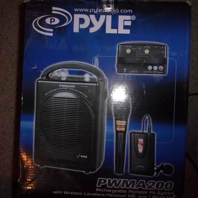 Pyle  PWMA200 Rechargeable Pa System W/ Wireless Lavalier &  handheld Mic's Bluetooth USB mr dj image 2