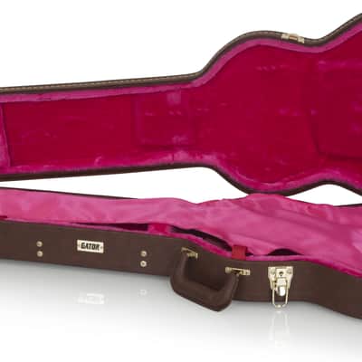 Gator Gibson SG® Guitar Deluxe Wood Case, Brown GW-SG-BROWN image 3