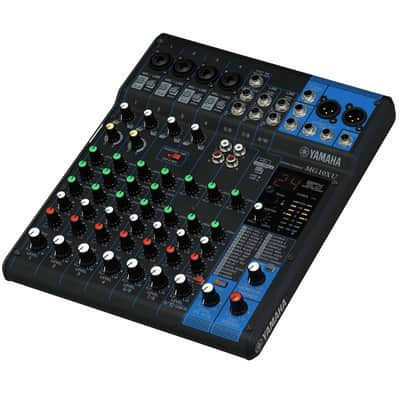 Yamaha MG10XU 10 Input Effects USB EQ Filters Stereo Live Mixer w Blue Cables image 3