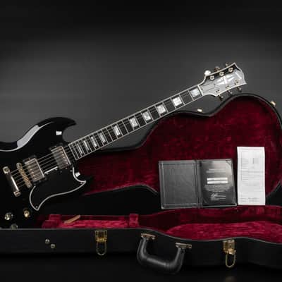 2017 Gibson Custom Shop SG Custom - Ebony | USA Long Neck Tenon 490R 498T Humbucker 3.17kg | CoA OHSC image 2