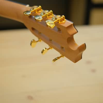 Batiksoul Guitars No.#126 - Parlour Crescentia Moon Flamed Mango ( Hybrid Bracing ) image 18