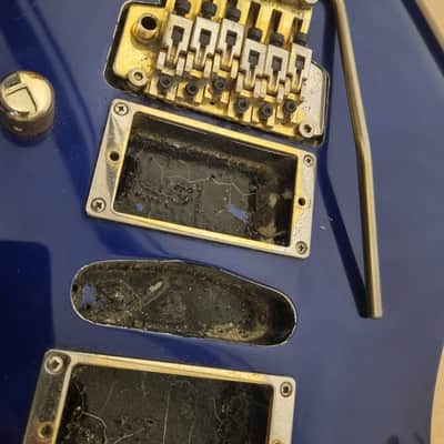 Ibanez RG Japan Electric Guitar Body Loaded Floyd Rose, Pots Purple Gold MIJ image 5