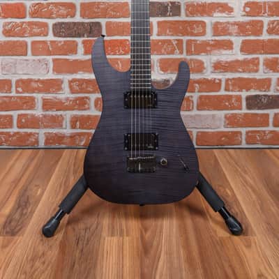 ESP Signature Series Jon Donais Flamed Maple Top See Through Black Satin 2008 w/OHSC image 4