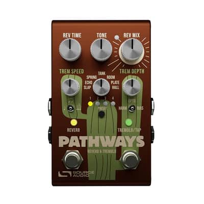 Source Audio Pathways Reverb & Tremolo Guitar Effect Pedal