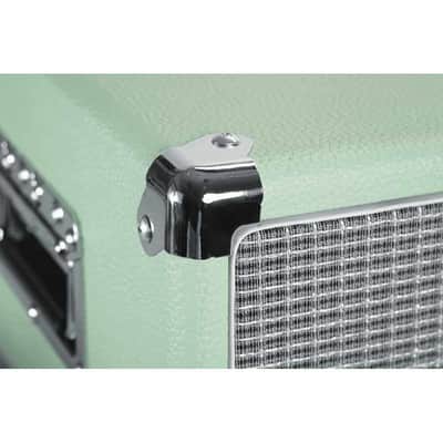 Gator GR-RETRORACK-3SG Rack en bois 3U vintage amp surf green image 8