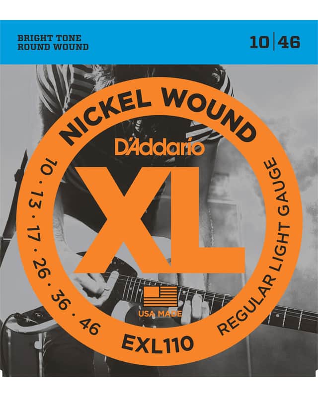 D'Addario EXL110 Nickel Wound Electric Strings -.010-.046 Regular Light image 1