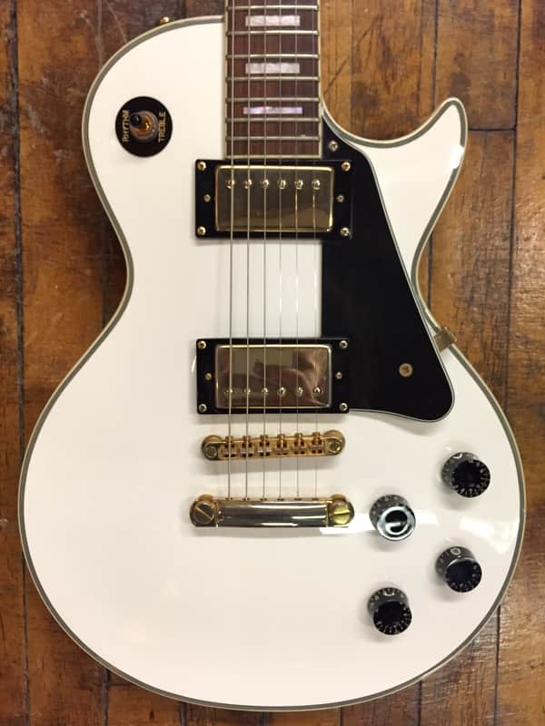 Epiphone Les Paul Custom 2003 Alpine White w/ Gold Hardware | Reverb