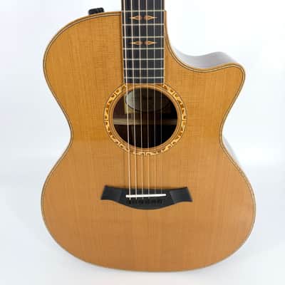 2017 Taylor Custom Grand Auditorium - Dark Cedar + Cocobolo image 4