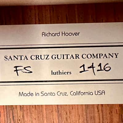 Santa Cruz FS Fingerstyle Redwood & Cocobolo image 16