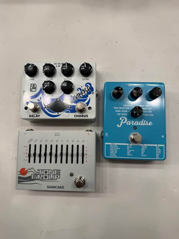Caline Devilfish Chorus Delay Gokko Paradise Sonicake Tone Group Pedal Lot Of 3 image 1