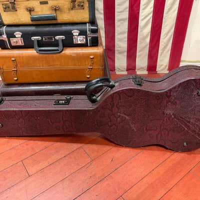 ~1990 Gibson Hardshell SG Case Faux Snake Skin image 5