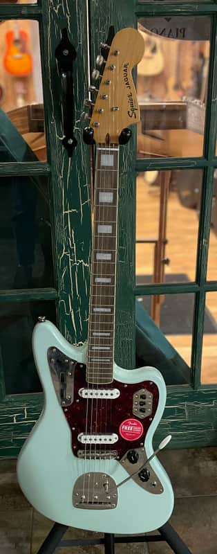 Squier Classic Vibe 70s Jaguar SS Electric Guitar in Surf Green w/ Trem Arm image 1