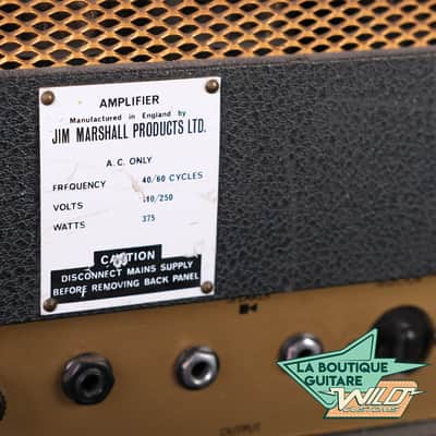 Marshall JTM SUPER PA 100 BLACK FLAG 1967 image 5