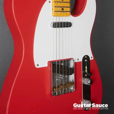 Fender Custom Shop Telecaster 52 Journeyman Modern Aged 2023 - Fiesta Red (Cod.1717UG) image 8