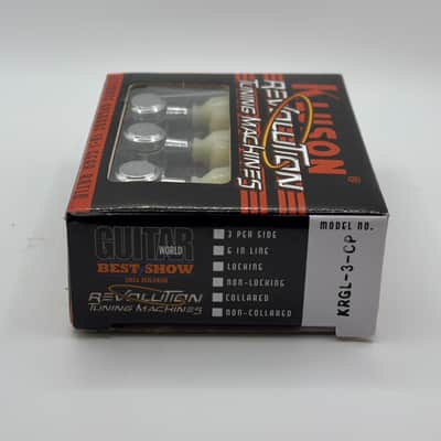 Kluson Revolution Tuning Machines 3x3 KRGL-3-CP - Chrome image 4