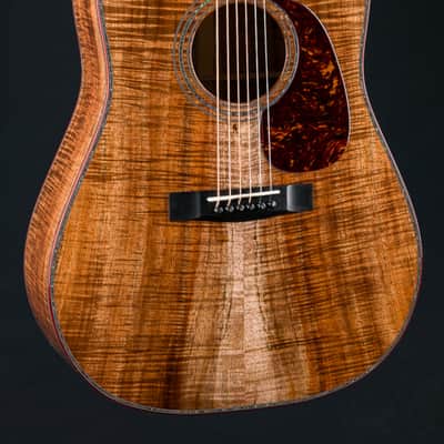Huss and Dalton D-45 Premium Figured Koa with Paua Pearl Custom NEW image 1