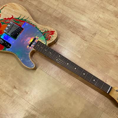 Fender Jimmy Page Telecaster Electric Guitar Natural w/ Artwork image 11