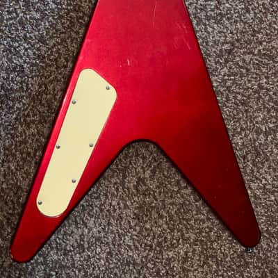 Vintage 1982 Ibanez Rocket Roll II Flying V Fire Red electric guitar made in japan ohsc image 8