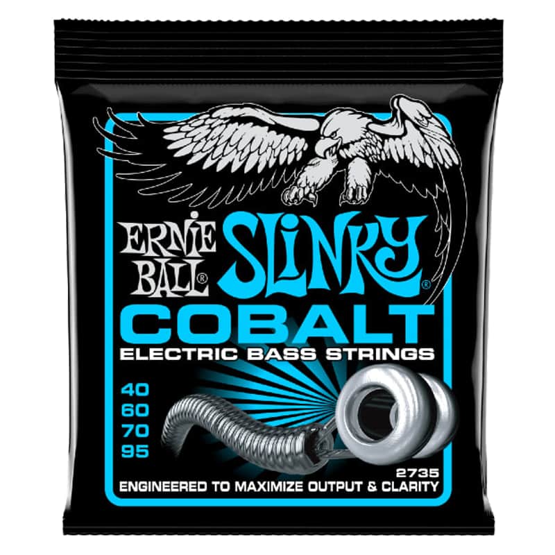 Ernie Ball 2735 Extra Slinky Cobalt Electric Bass Strings 40-95 Gauge image 1