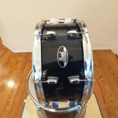 Pearl Roadshow extra deep 14 x 6.5 inch snare drum gloss black excellent condition image 5