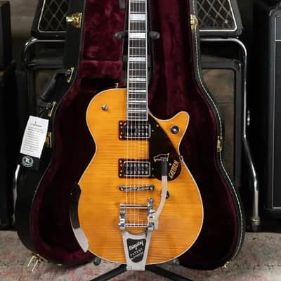 Gretsch G6134TFM-NH Nigel Hendroff Signature Penguin Electric Guitar - Amber Flame with Hardshell Case - Used image 21
