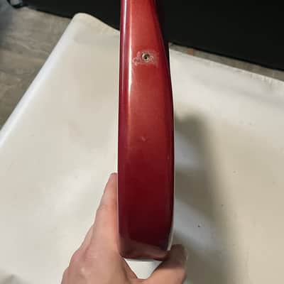 1995 MIM Fender Mexico Candy Apple Red Stratocaster Guitar Body 6 Post Tremolo image 10